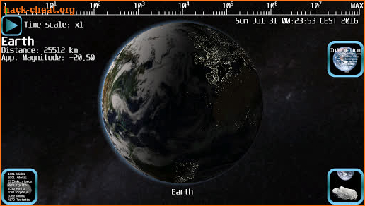 Asteroid Watch screenshot