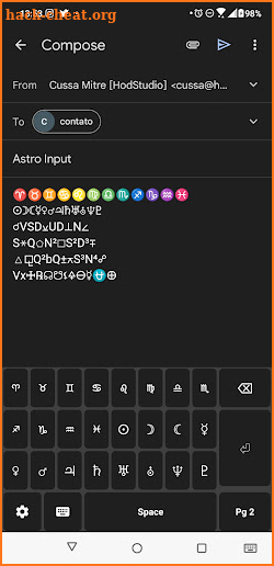 Astro Input screenshot