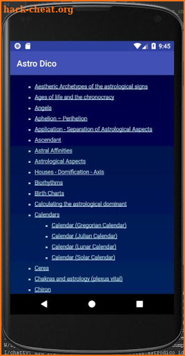 Astrological Dictionary screenshot