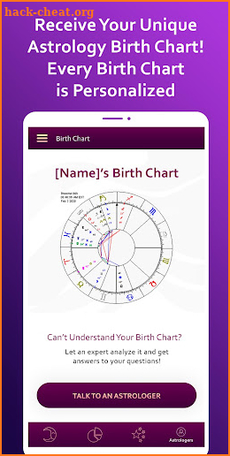 Astrology birth chart screenshot