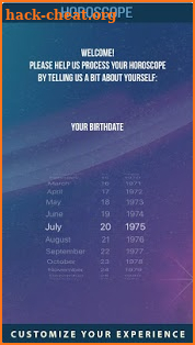 Astrology daily horoscope screenshot