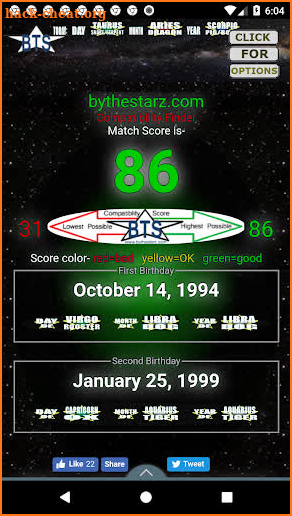 Astrology Matching By the Starz screenshot