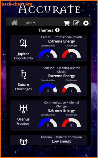 AstroMatrix Birth Chart Synastry Horoscopes screenshot
