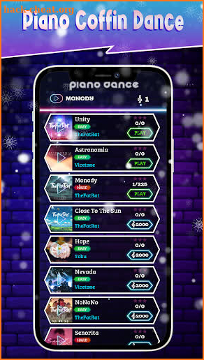 Astronomia Piano tiles Coffin Dance Meme Games screenshot