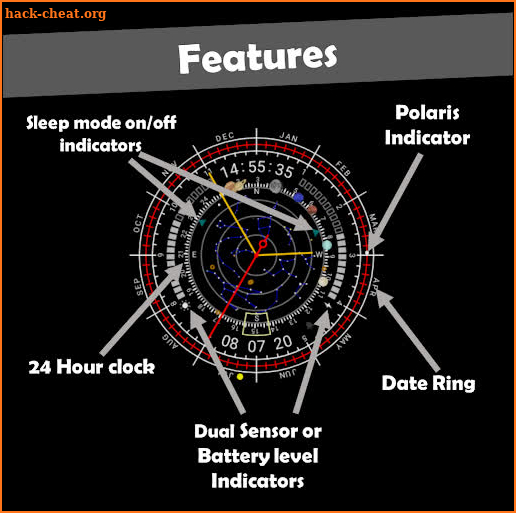 Astronomical Clock (Watchface) screenshot