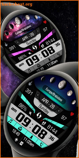 Astronomy Moon Galaxy Watch 73 screenshot