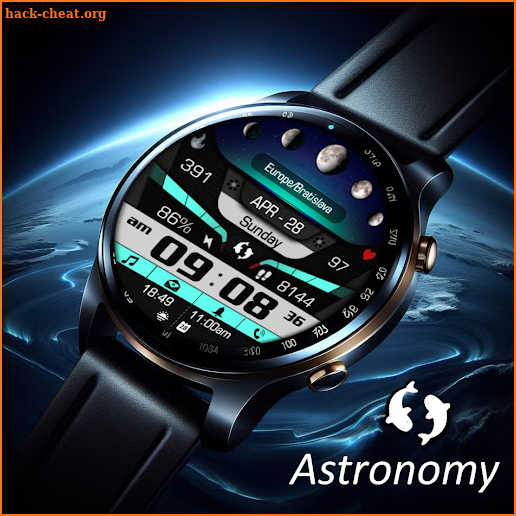 Astronomy Moon Galaxy Watch 73 screenshot