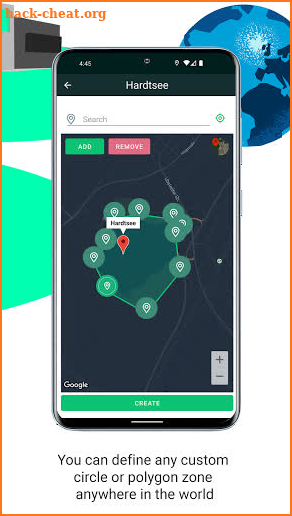 AT-ZONE. Geofence sharing and management service screenshot