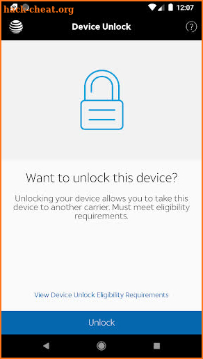 AT&T Device Unlock screenshot