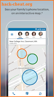 AT&T FamilyMap® screenshot