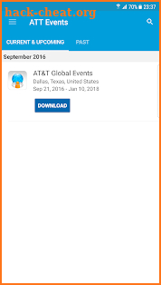 AT&T Global Events screenshot