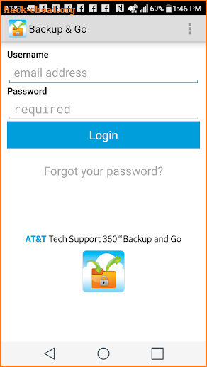 AT&T Tech Support 360 Backup and Go screenshot