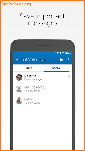 AT&T Visual Voicemail screenshot