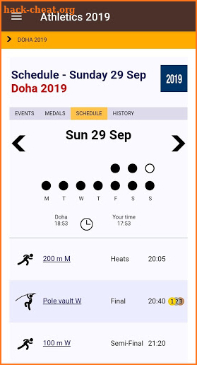 Athletics 2019 World Championships - Doha Qatar screenshot