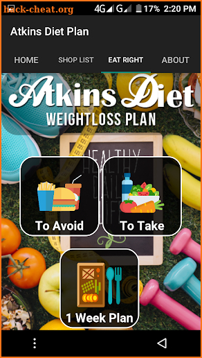 Atkins Diet Weightloss Plan 2018 screenshot
