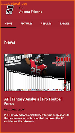 Atlanta Falcons app screenshot