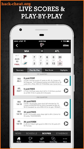 Atlanta Falcons Mobile screenshot