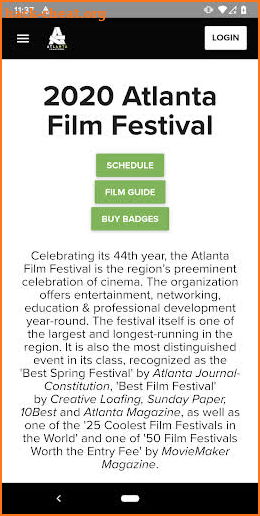 Atlanta Film Festival 2021 screenshot