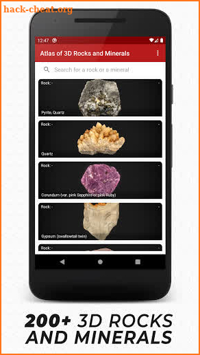 Atlas of 3D Rocks and Minerals - Geology in 3D screenshot
