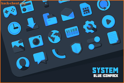 Atom Blue IconPack screenshot