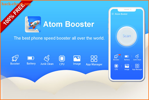 Atom Booster - Superior phone cleaner screenshot