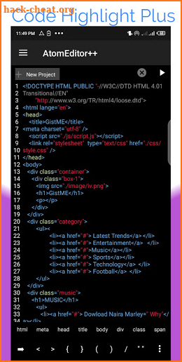 Atom: Code Editor Pro + screenshot