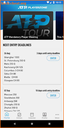 ATP PlayerZone screenshot