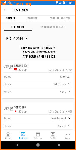 ATP PlayerZone screenshot