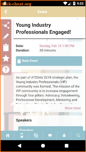 ATSSA Events screenshot