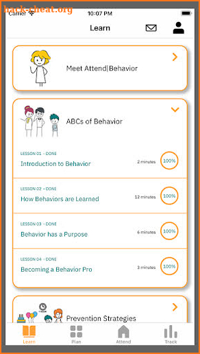 Attend Behavior screenshot