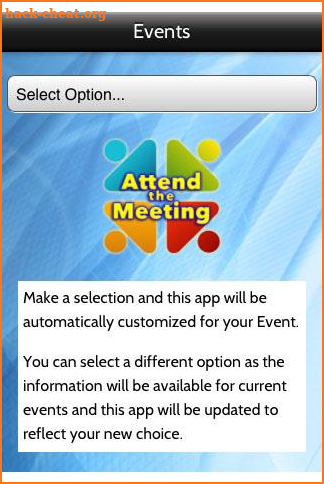 Attend the Meeting screenshot