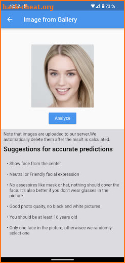 Attractiveness Test screenshot
