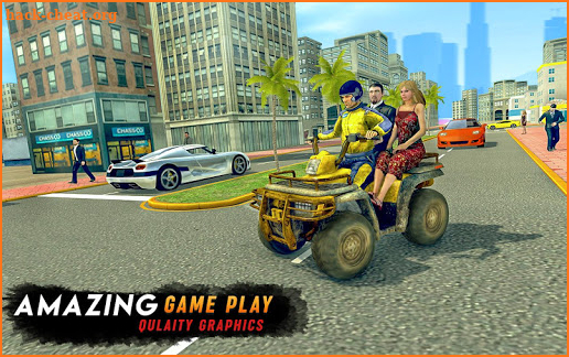 ATV Bike City Taxi Cab - Quad Driving screenshot