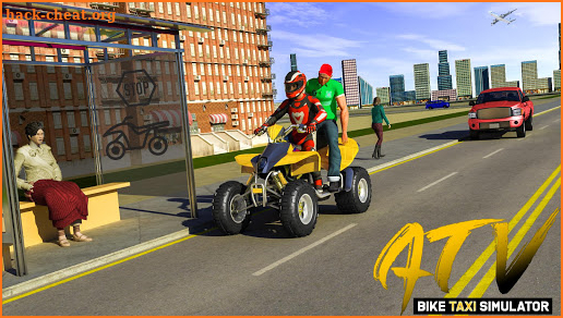 ATV Bike City Taxi Cab Simulator screenshot