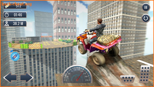 ATV Bike Rooftop City Stunt Ramp screenshot