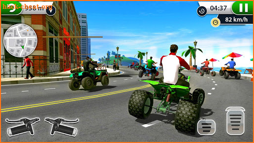ATV City Traffic Racing Games 2019 screenshot