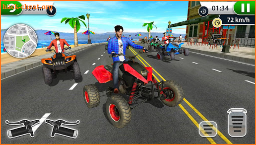 ATV City Traffic Racing Games 2019 screenshot