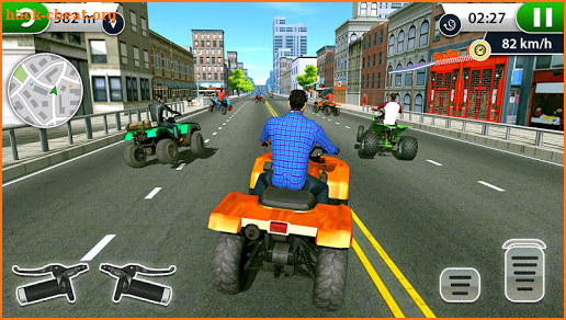 ATV City Traffic Racing Games 2019 screenshot