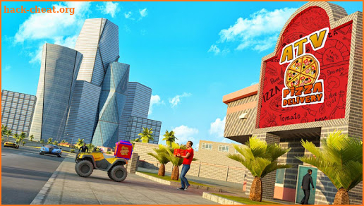 ATV Pizza Bike Rider Delivery Boy screenshot