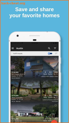ATX Homes - Austin Real Estate Search screenshot