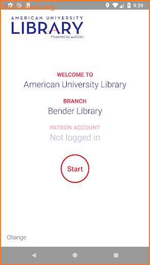 AU Library Self Check screenshot