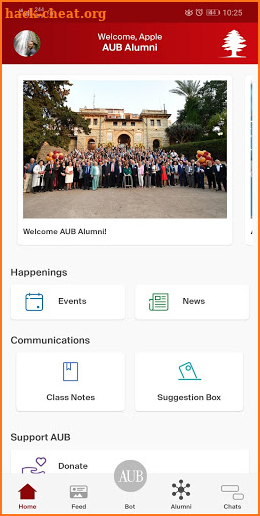 AUB Alumni screenshot