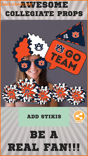 Auburn Tigers Selfie Stickers screenshot