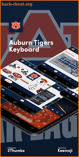 AUBURN TIGERS Social Hub, FREE Stickers Keyboard screenshot