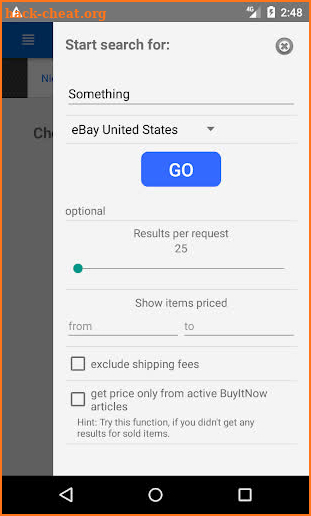 Auction Price Finder screenshot
