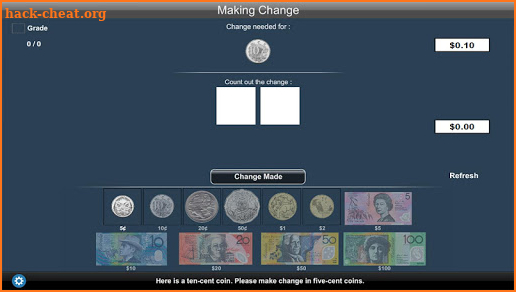 AUD Making Change screenshot