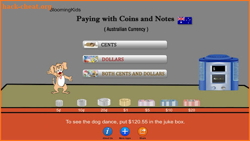 AUD Paying with Coins and Notes screenshot