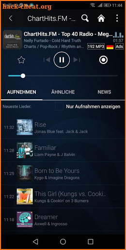 Audials Radio & Podcast Player and Recorder screenshot