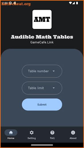 Audible Math Tables screenshot