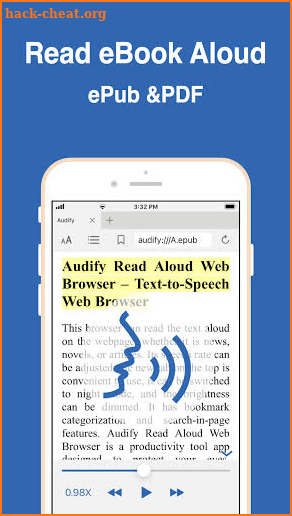 Audify Read Aloud Web Browser screenshot